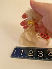 Miniature Vintage doll house 1950's baby doll/eyes move carriage, wedding doll — photo 5