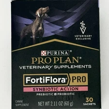 PURINA FortiFlora PRO Synbiotic Action Canine Probiotic Supplement 30 Packs