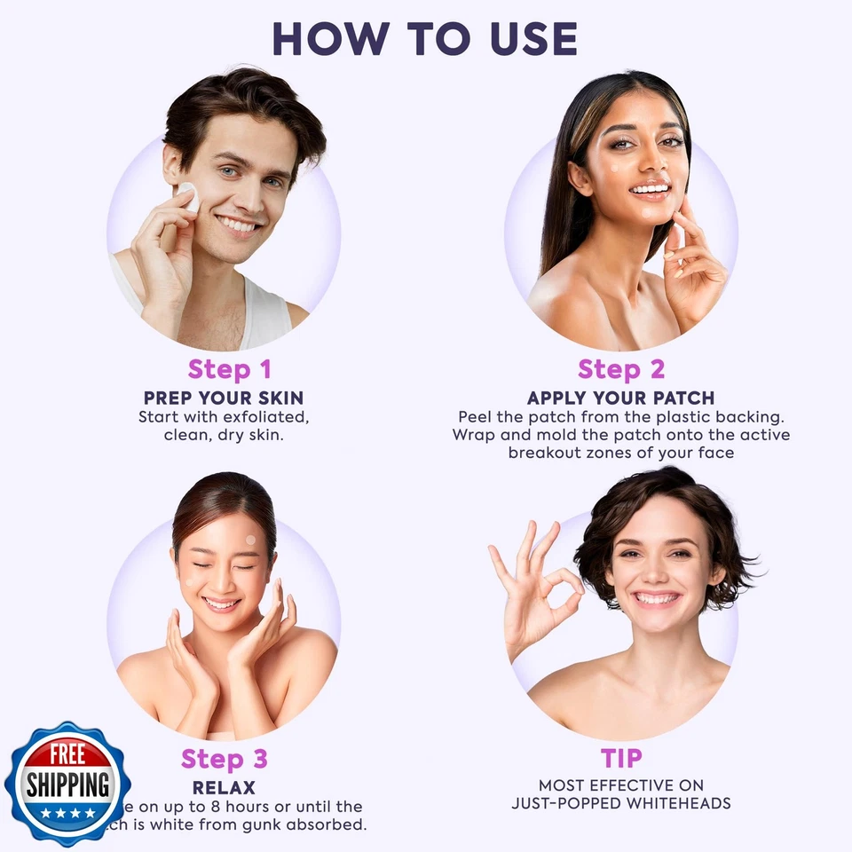 LivaClean 330 CT Pimple Patches for Face w/Salicylic Acid, Tea Tree Oil and C - Image 3 of 4