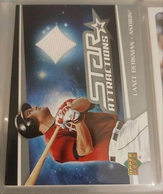 2006 Upper Deck - Star Attractions Materials Lance Berkman #SA-LB Astros MEM