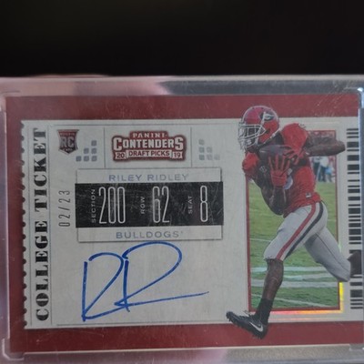 Panini 2019 Contenders Riley Ridley #125 Autograph Rookie /23 Georgia