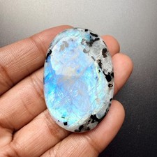 Natural Rainbow Moonstone Cabochon Handmade Smooth Gemstone