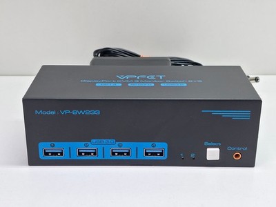 KVM Switch - 2 PCs - 3 Monitore - VPFET VP-SW232 8K 60Hz 4x USB 3.0 BLITZBEREIT 