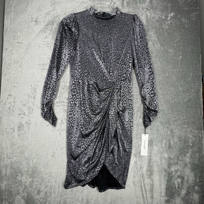 calvin klein black and silver dress CALVIN KLEIN Womens Black & Silver Evening Occasion Dress - Sz 10