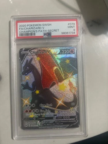 Charizard V (Secret) 79/73 Champions Path Holo Perfect condition