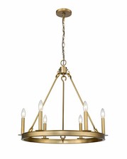 Z-Lite - Barclay - 6 Light Chandelier in Linear Style - 25 Inches Wide by 24