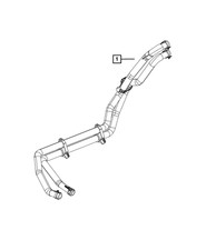 Genuine Mopar Heater Supply And Return Hose 68268582AD