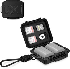 Portable Camera Battery Memory Card Storage Case for 3 SD Card,4 CFexpress Ty...