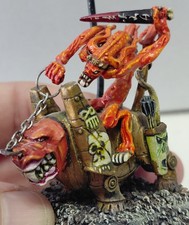 Games Workshop Chaos Juggernaut Khorne Steve Mussared Painted White Dwarf 124 