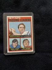1972 Topps - NFC Leaders Roger Staubach, Billy Kilmer, Greg Landry #4 (RC)