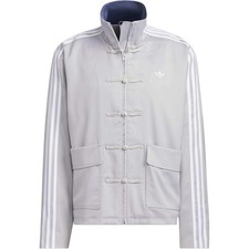 Adidas Originals Track CN TT SATIN Jackets  Coats Unisex Light Gray - JV9256