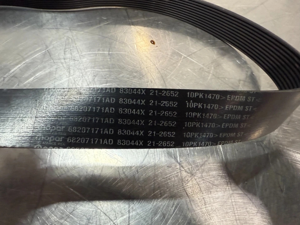 DODGE CHALLENGER HELLCAT SUPERCHARGER DRIVE BELT 68207171AD - Image 3 of 3