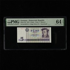 1975 Germany - Democratic Republic 5 Mark Pick#27a PMG 64 EPQ Choice UNC