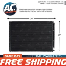 AC A/C Universal Condenser Parallel Flow 18 x 30 O-ring #6 And #8