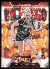 Hailey Van Lith #2 2025 Panini Select WNBA En Fuego Ice Chicago Sky