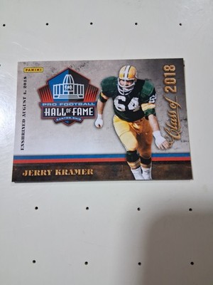 2018 Panini Class Of 2018 JERRY KRAMER Hall Of Fame Limited Issue SP #6