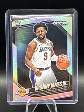 BRONNY JAMES JR 2024-25 Prizm Black SILVER HOLO ~ Lakers ROOKIE