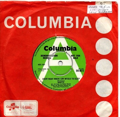 Nanette:Every night when I cry myself to sleep/Jamie:UK Columbia:DJ:1970