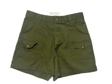 Vtg 70s Boy Scouts Of America Cargo Bush Shorts Army Green Boys Men s 20 29