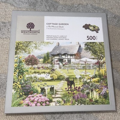Wentworth Wooden Jigsaw Puzzle Cottage Garden By The MacNeil Studio 500 Pieces