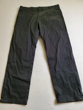 Lee Extreme Comfort Chino Pants Mens 34x29 Black Stretch Straight Fit Pockets