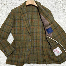Harris Tweed G-Stage Tweed Jacket Thick Fabric Men's Size 48 L From Japan