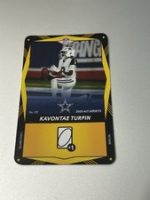 2025 UNO Elite ALT JERSEYS Yellow KAVONTAE TURPIN #172 Dallas Cowboys Football