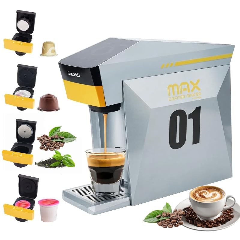 4 In 1 Single Server Coffee Maker, Mini Coffee Machine for Nespresso Original...