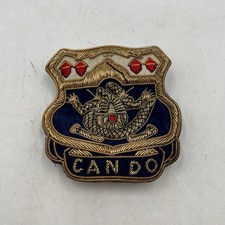 VINTAGE WWII US ARMY 15th INFANTRY REGIMENT CAN DO DRAGON CREST BADGE Patch Rare