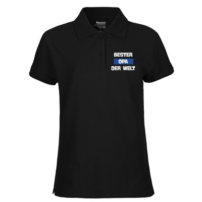 Damen Polo Shirt Bester Opa der Welt Geschenkidee Bester Opa Geschenk Präsent Mi