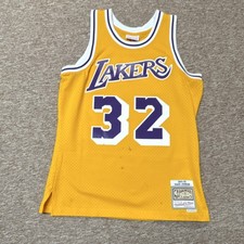 Mitchell & Ness Los Angeles Lakers Magic Johnson #32 NBA Jersey Yellow M