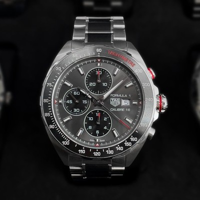 2024 TAG Heuer Formula 1 Chronograph Calibre 16 Gray Dial CAZ2012 Steel/Ceramic