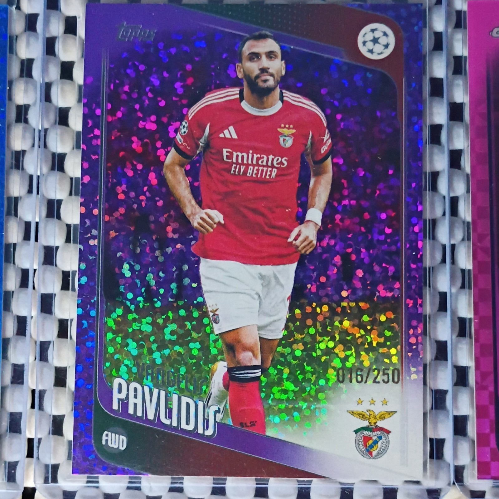 Topps 2023-26 UCL 15-Card Lot Chrome/Finest/Merlin/Prizm #’d Chiellini Auto/99 view 3