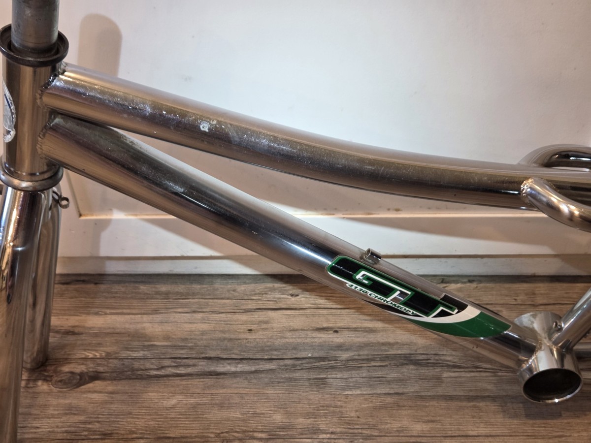 GT Bmx Performer Vertigo Pro Frame Set Frame And Fork Chrome
