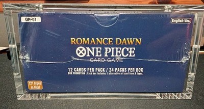 One Piece OP-01 Romance Dawn SEALED Booster Box English White Bottom W/ acrylic | eBay One Piece OP-01 Romance Dawn SEALED Booster Box English White Bottom W/ acrylic | eBay
