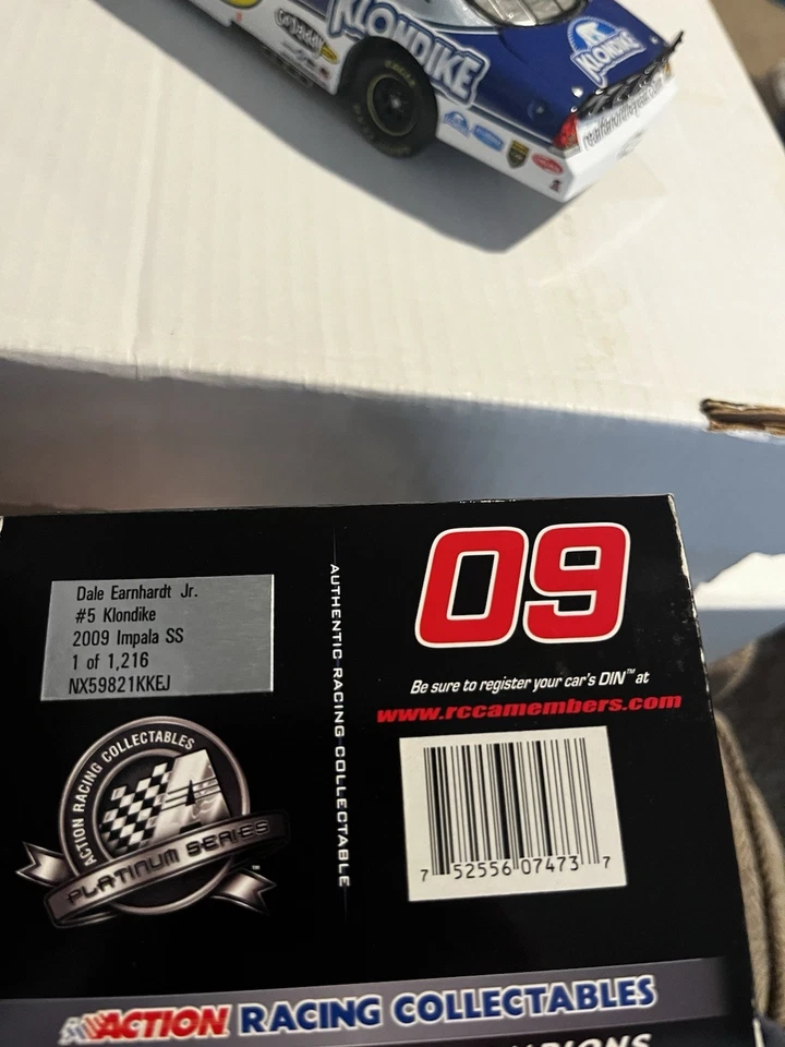 RARO* Dale Earnhardt Jr #5 Klondike 2009 1/24 Nascar Diecast 1 de 1.216 Foto 4 de 4
