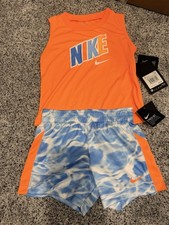 Nike Baby Boys Dri-FIT Tank Top & Mesh Shorts Set Coast Sz 18M - NWT