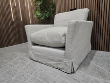 Sofa.com Otto Armchair In Taupe Brushed Linen Cotton RRP-£1020 