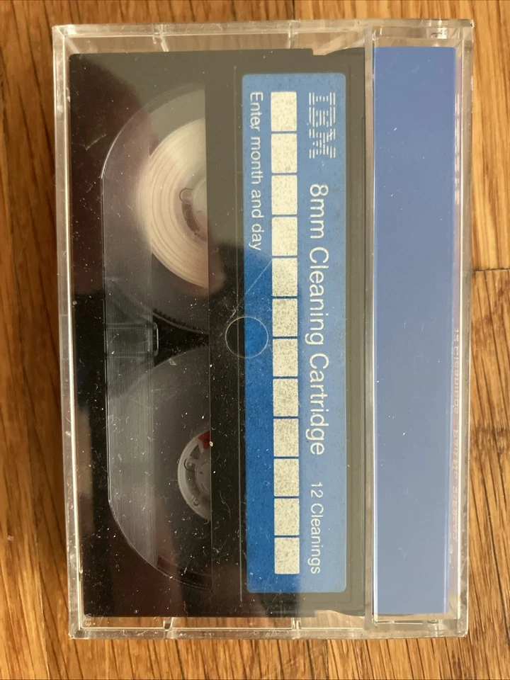 IBM 8MM VIDEO8 HI8 D8 DIGITAL8 DATA8 CABEZAL LIMPIADOR CINTA LIMPIA *LEER PLZ* Foto 2 de 2