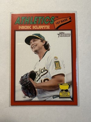 2026 Topps Heritage Nick Kurtz Gold Cup Red Parallel #275