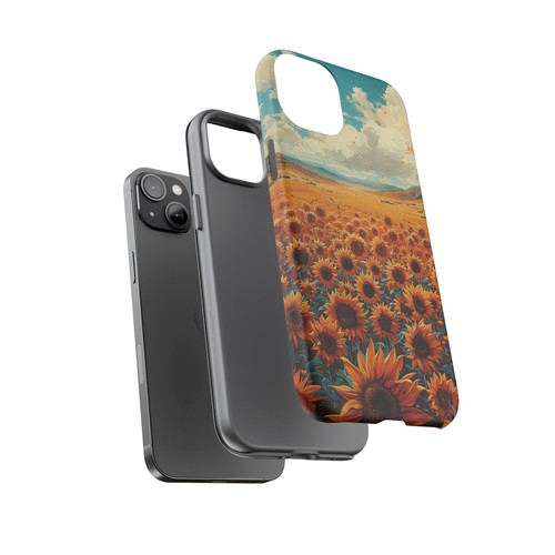Phone Case for iPhone, Pixel, Galaxy - Sunflower Field Floral Sky Flower Cover - Picture 48 of 191