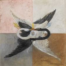 Hilma af Klint 1914  Svanen 12x12 Art Print 12"x12" swan