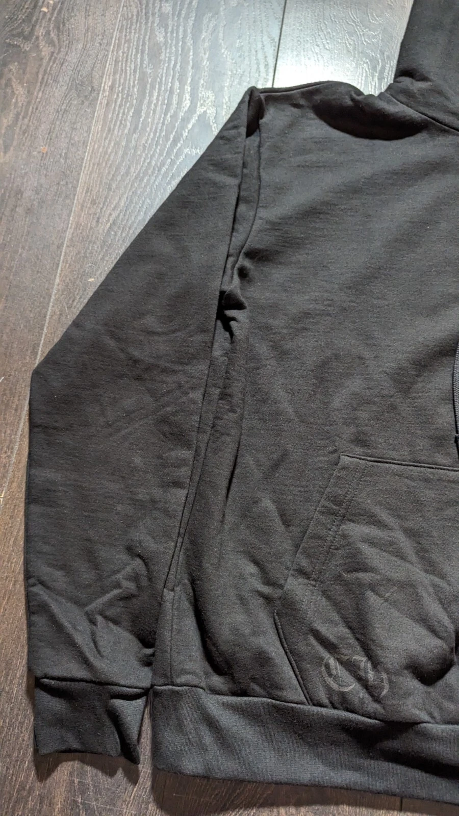 CHROME HEARTS Felpa con cappuccio esclusiva Londra Cromata Cuori Nero Bianco Nero piccola