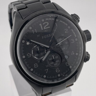 Fossil Flight Watch CH-2803 Mens Chronograph 47mm Case Date Quartz Three Hands