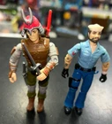 Vintage GI Joe 2 Figure LOT 1988 Budo Complete & 1985 Shipwreck Not Comp Hasbro