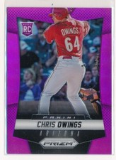 2014 Panini Prizm Purple Prizm Baseball Card /99 Chris Owings #178 Rookie RC. rookie card picture