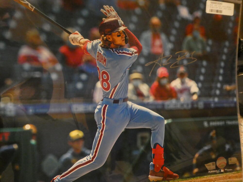 Alec Bohm Philadelphia Phillies Signed 16x20 Photo COA Fanatics