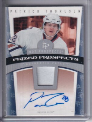 2006-07 Hot Prospects #115 Patrick Thoresen RC PATCH AUTO /599 - OILERS