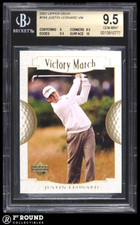 POP 1: Justin Leonard BGS 9.5: 2001 Upper Deck VM Rookie Year Card #164