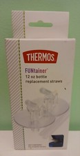 Thermos Funtainer 12 Oz Bottle Replacement Straws. Fits Models F410 And F401